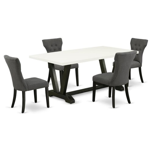 Pemberly row style piece - v-style, 5-piece