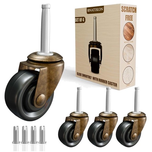 Rubber wheels caster - rubber,